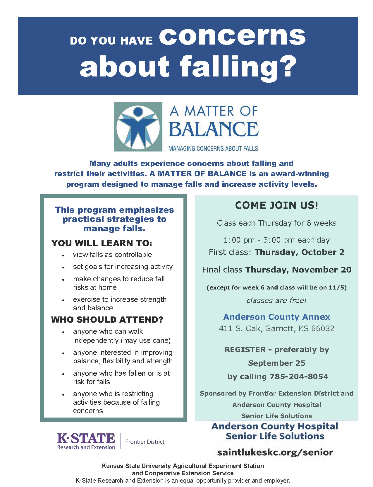 A Matter of Balance Sept. 2025 A Matter of Balance Sept. 2025